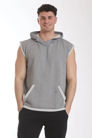 Smanicato Uomo Ikonic Con Cappuccio Grigio Chiaro - FGM04 - Linea Ikonic Uomo - fgm04