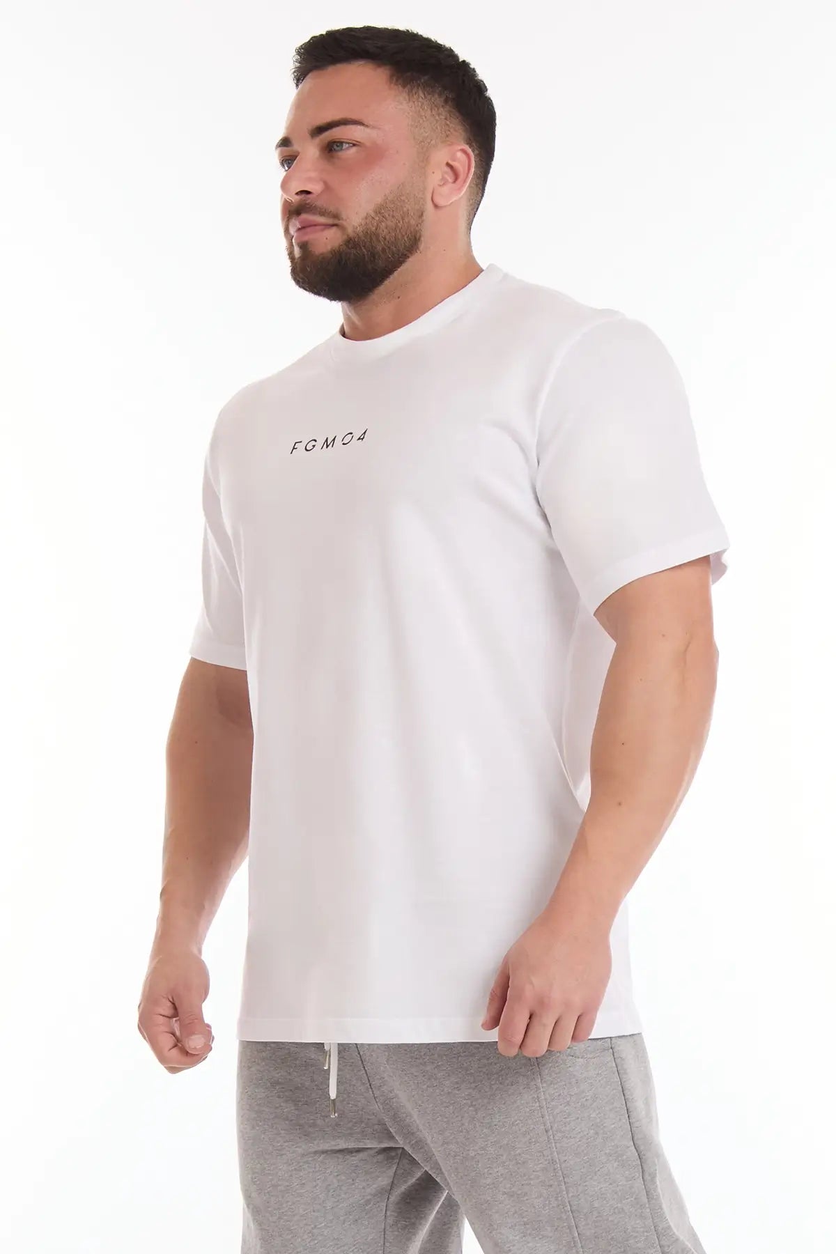 T-Shirt Statement Uomo Bianco - FGM04 - Linea Ikonic Uomo - fgm04