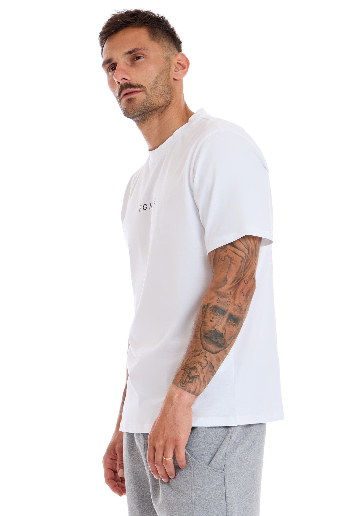 T-Shirt Statement Uomo Bianco - FGM04 - OFFERTE SPECIALI - fgm04