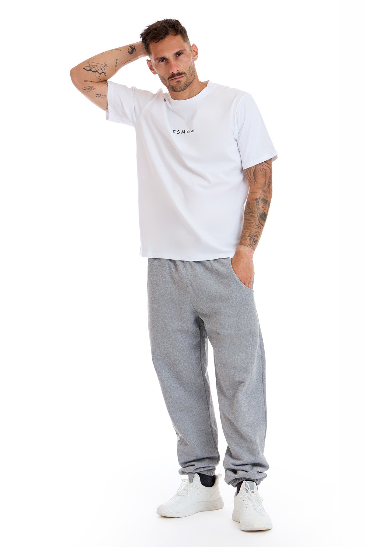 T-Shirt Statement Uomo Bianco - FGM04 - OFFERTE SPECIALI - fgm04
