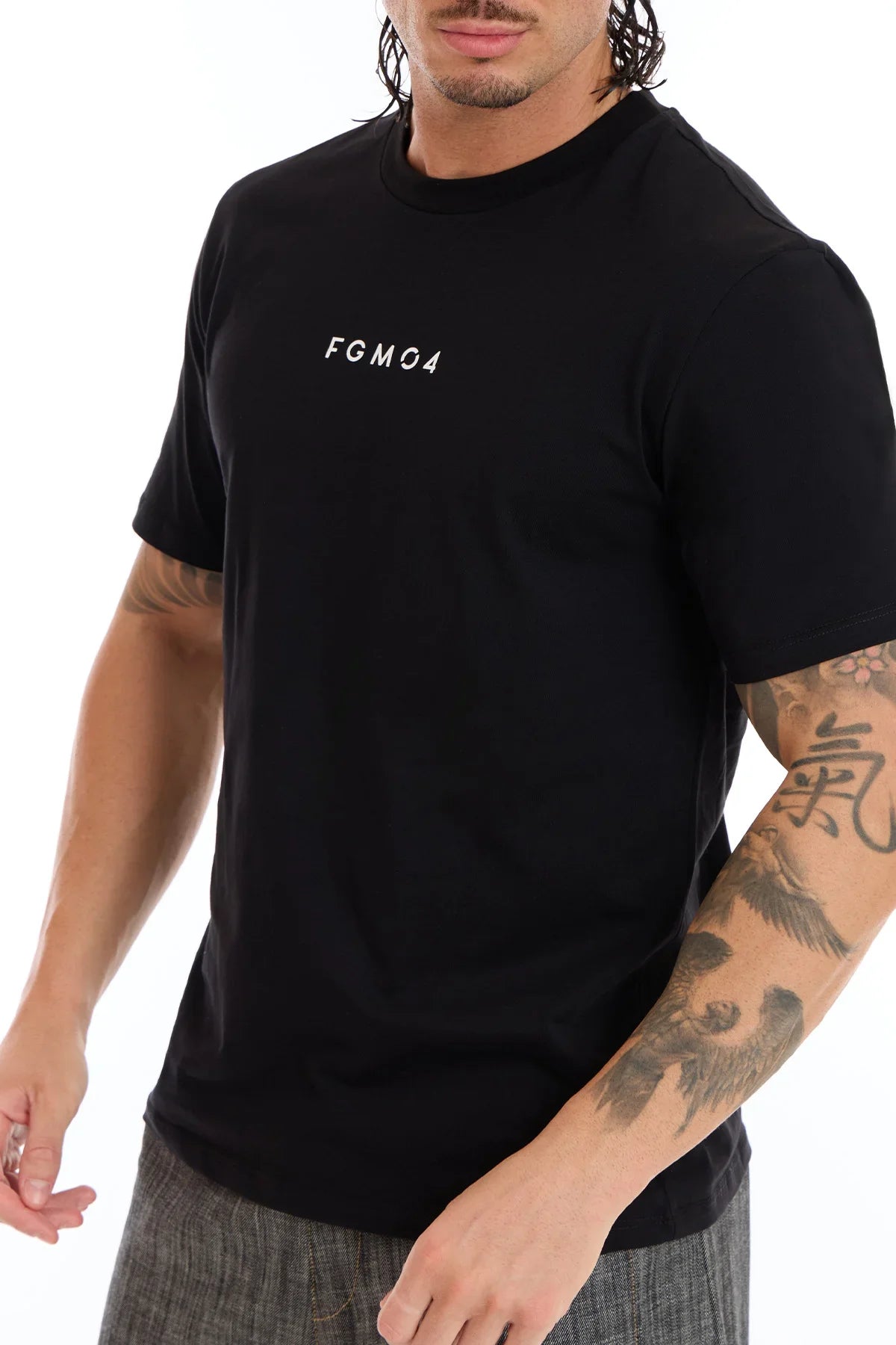 T-Shirt Statement Uomo Nero - FGM04 - Linea Ikonic Uomo - fgm04