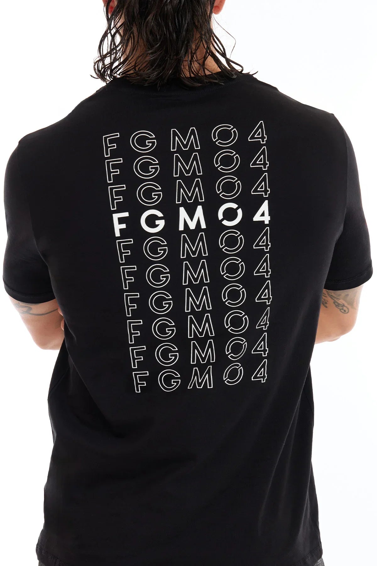 T-Shirt Statement Uomo Nero - FGM04 - Linea Ikonic Uomo - fgm04