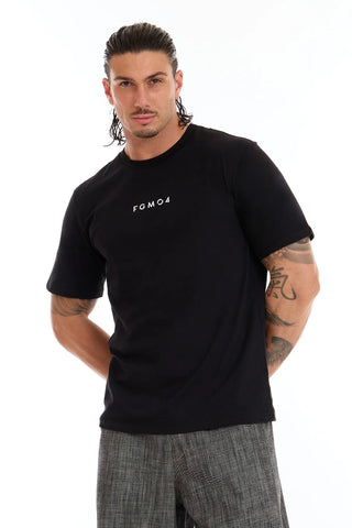 T-Shirt Statement Uomo Nero - FGM04 - Linea Ikonic Uomo - fgm04