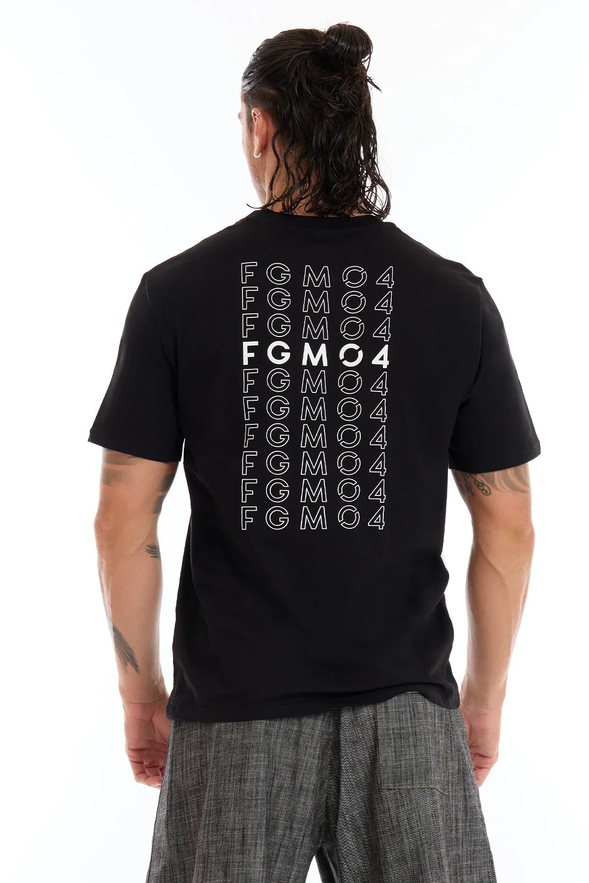 T-Shirt Statement Uomo Nero - FGM04 - Linea Ikonic Uomo - fgm04
