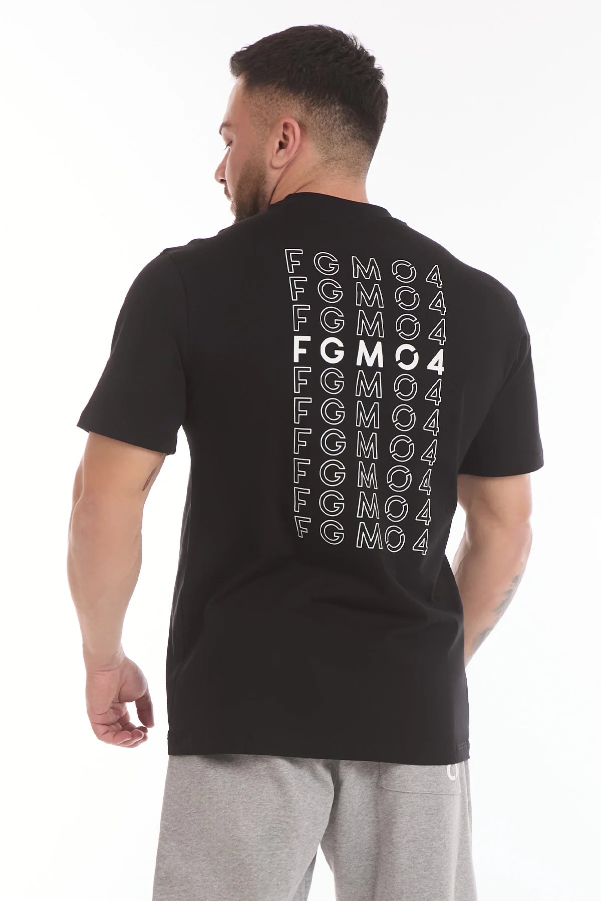 T-Shirt Statement Uomo Nero - FGM04 - Linea Ikonic Uomo - fgm04