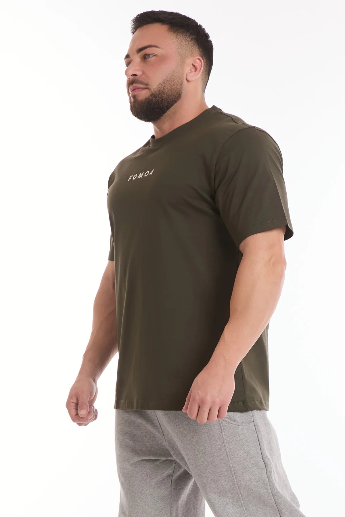 T-Shirt Statement Uomo Verde Militare