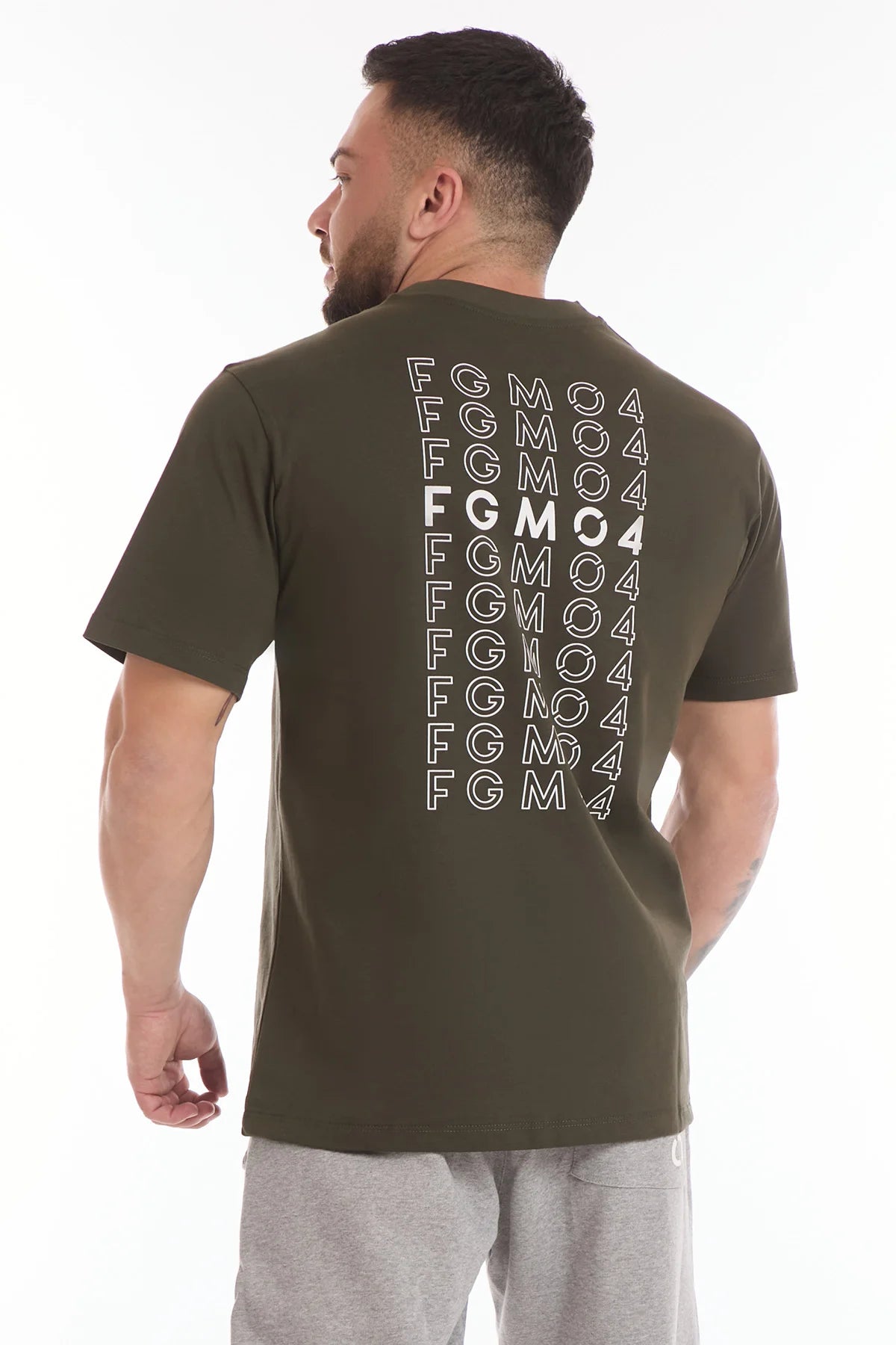 T-Shirt Statement Uomo Verde Militare - FGM04 - Linea Ikonic Uomo - fgm04