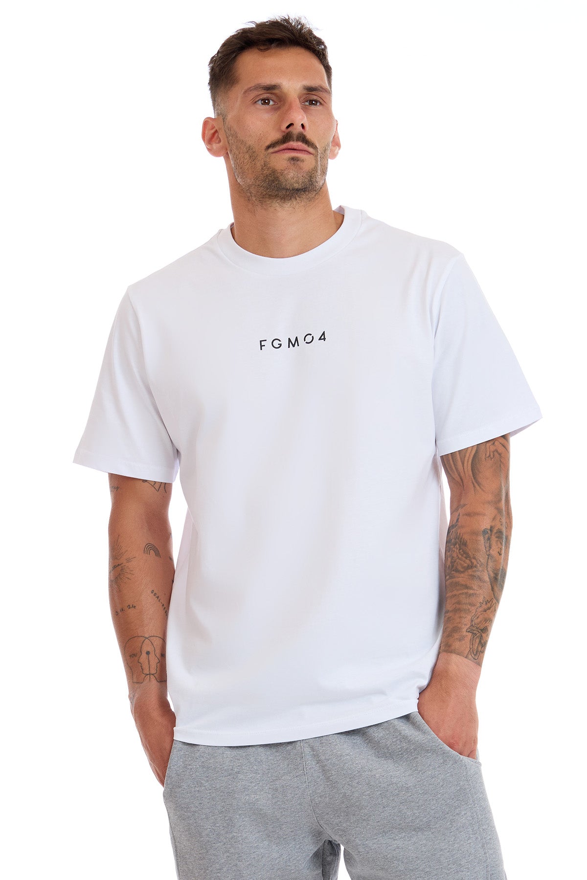 T-Shirt Street Fgm04 Tag Uomo Bianco - FGM04 - OFFERTE SPECIALI - fgm04