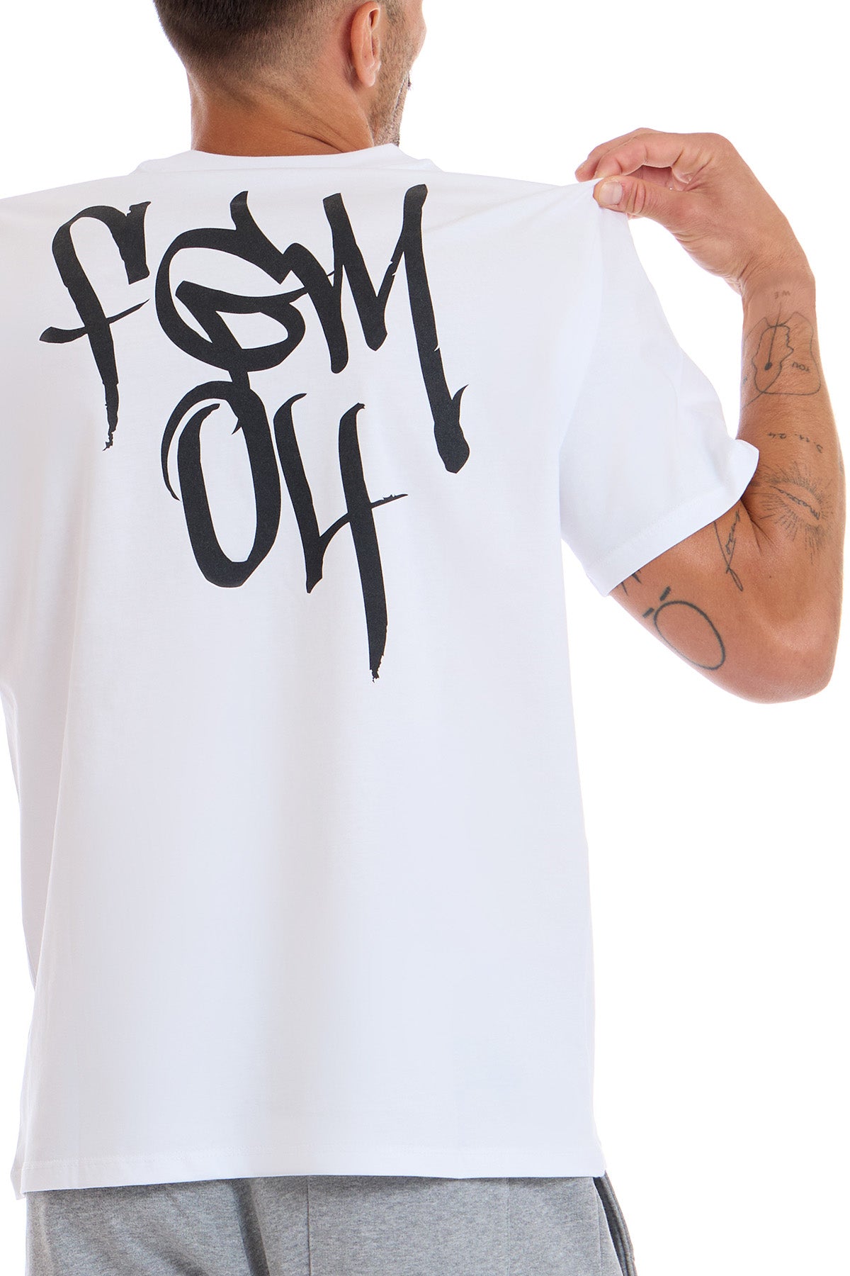 T-Shirt Street Fgm04 Tag Uomo Bianco - FGM04 - OFFERTE SPECIALI - fgm04