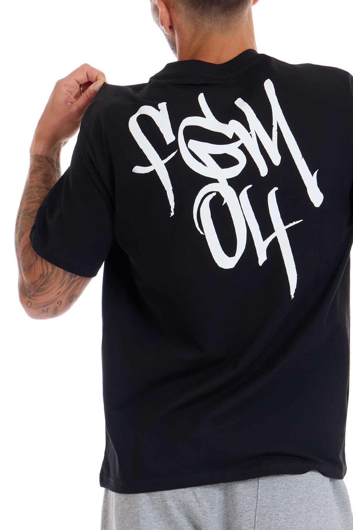 T-Shirt Street Fgm04 Tag Uomo Nero - FGM04 - OFFERTE SPECIALI - fgm04