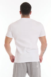 T-Shirt Stripe Fgm04 Uomo Bianco