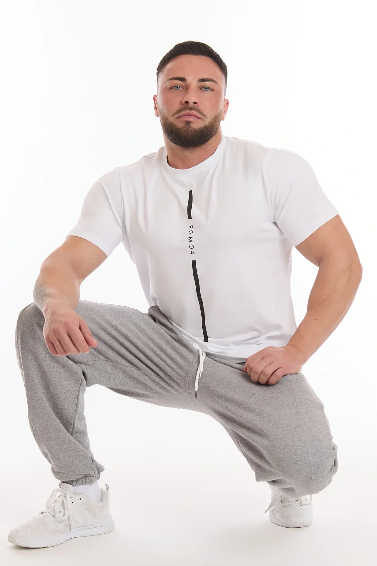 T-Shirt Stripe Fgm04 Uomo Bianco - FGM04 - Linea Ikonic Uomo - fgm04