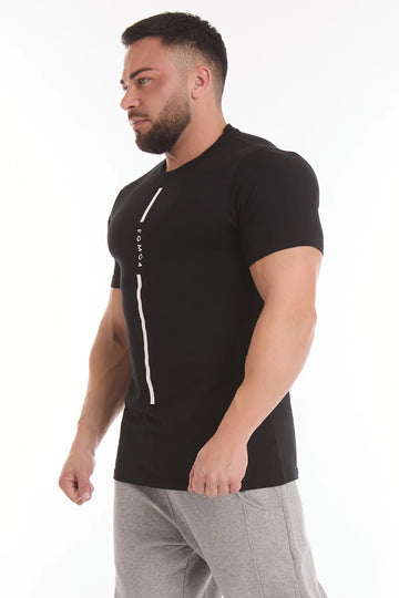 T-Shirt Stripe Fgm04 Uomo Nero - FGM04 - Linea Ikonic Uomo - fgm04