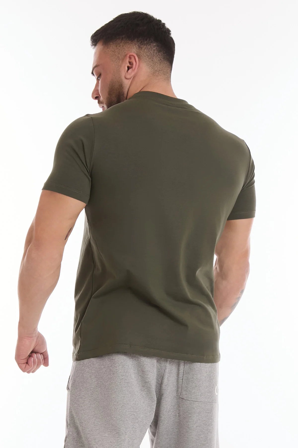 T-Shirt Stripe Fgm04 Uomo Verde Militare - FGM04 - Linea Ikonic Uomo - fgm04