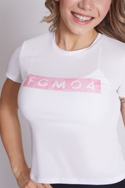 T-Shirt Slim Fit Fgm04 Ikonic Stampa Mimetico Rosa - FGM04