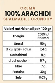 Crema 100% Arachidi Crunchy - 200 g - FGM04 - OFFERTE SPECIALI - fgm04