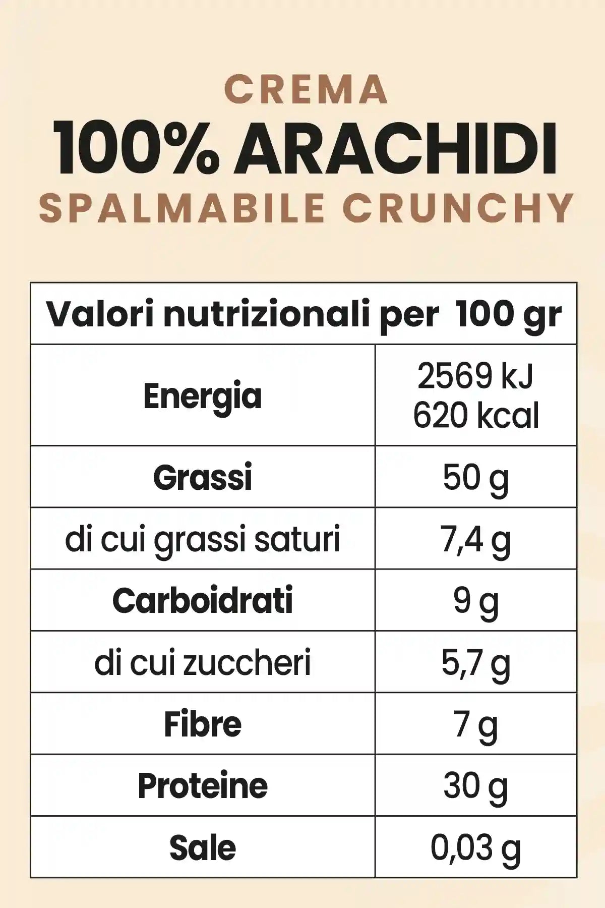 Crema 100% Arachidi Crunchy - 200 g - FGM04 - OFFERTE SPECIALI - fgm04