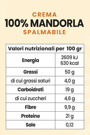 Crema 100% Mandorle - 200 g - FGM04 - OFFERTE SPECIALI - fgm04