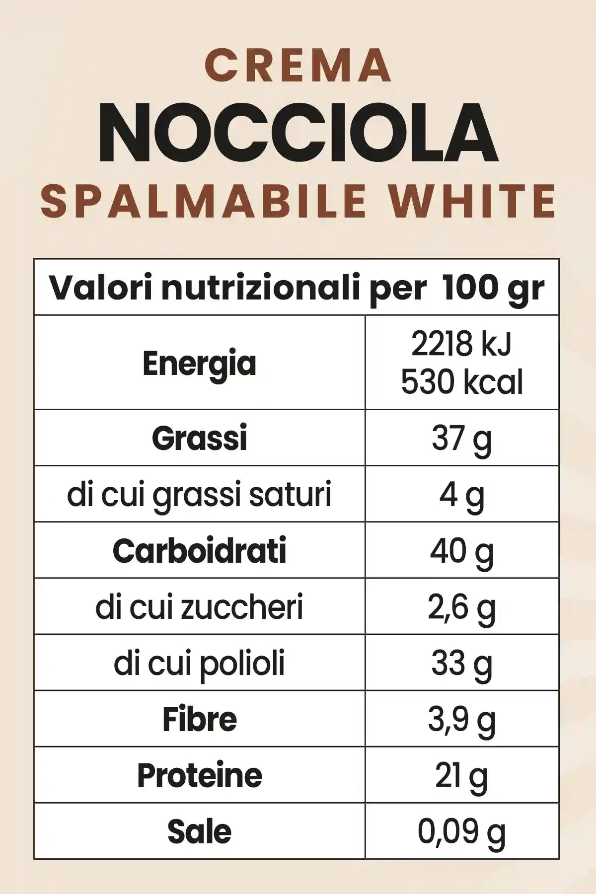 Crema Proteica Nocciola White - 200 g - FGM04 - OFFERTE SPECIALI - fgm04