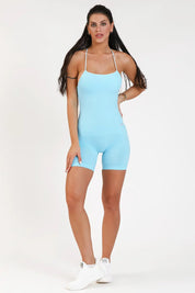 Jumpsuit Corta Teti Bretelline Azzurro Tropical Breeze - FGM04 - ABBIGLIAMENTO - fgm04