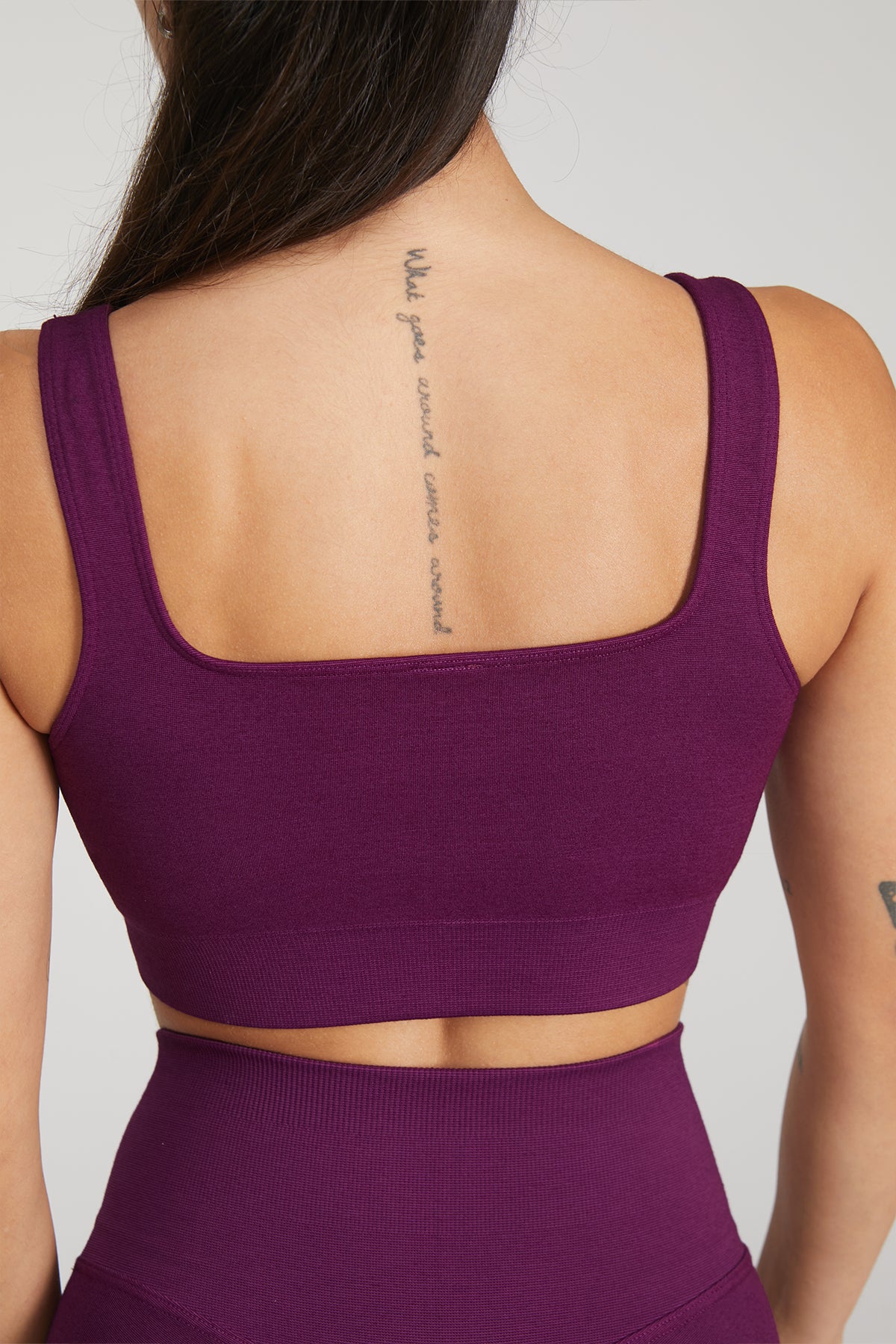 Top sportivo con spalline larghe Essence BambùFIR Dark Purple - FGM04 - Maglie e Top - fgm04