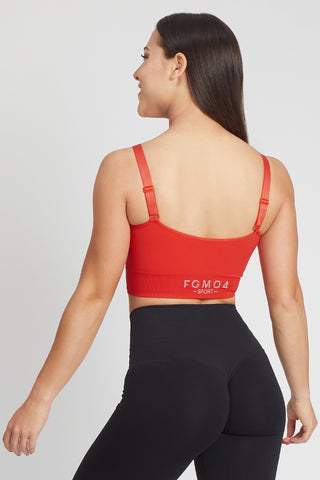 Top sportivo con spalline sottili Adele 2.0 Rosso Fiamma - FGM04 - Maglie e Top - fgm04