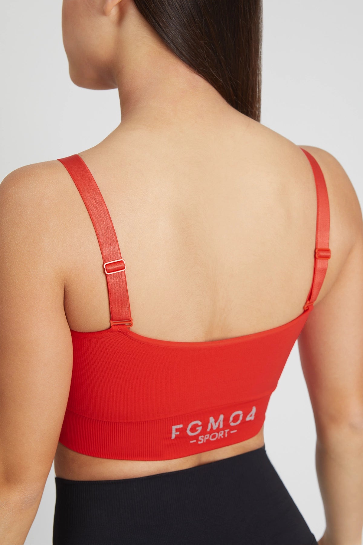 Top sportivo con spalline sottili Adele 2.0 Rosso Fiamma - FGM04 - Maglie e Top - fgm04