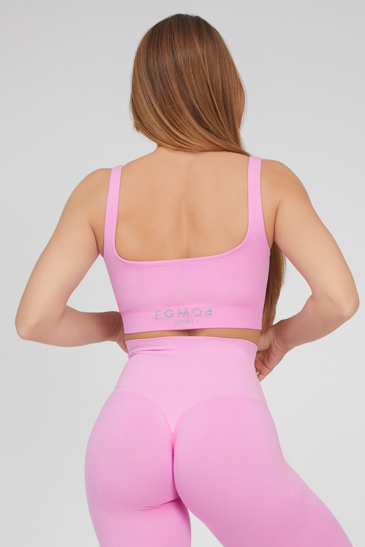 Top sportivo con spalline larghe Gym Fashion Rosa - FGM04 - Maglie e Top - fgm04