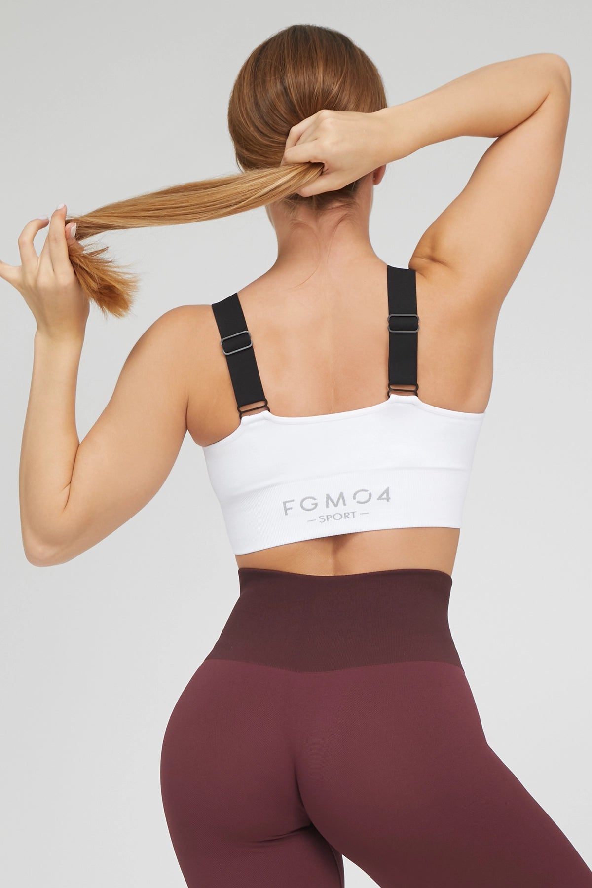 Top sportivo con spalline larghe Denise Bianco - FGM04 - Maglie e Top - fgm04