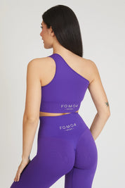 Purple One Shoulder Top