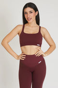 Top sportivo con spalline larghe Gym Fashion Merlot - FGM04 - Maglie e Top - fgm04