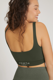 Top Gym Fashion Verde Militare