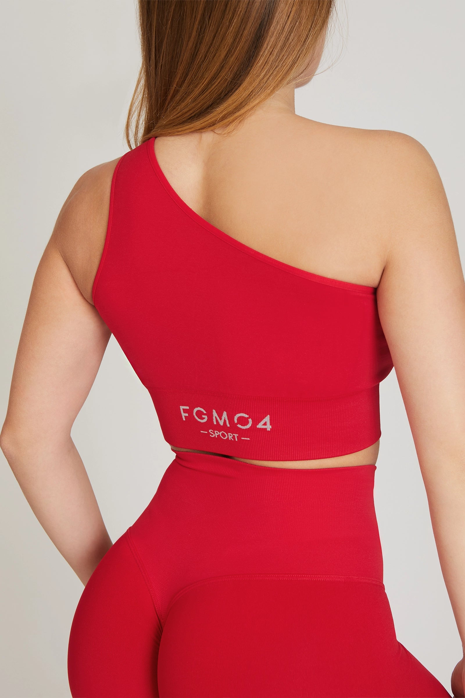 Top Rouge Framboise Une Epaule