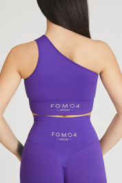 Top violet à une épaule