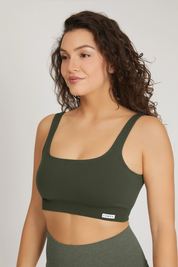 Top Gym Fashion Verde Militare