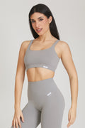 Top sportivo con spalline larghe Gym Fashion Silver - FGM04 - Maglie e Top - fgm04