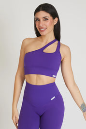 Purple One Shoulder Top