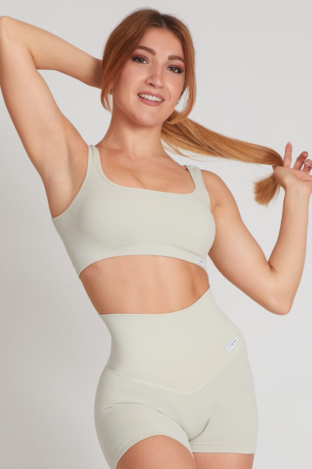 Top sportivo con spalline larghe a costine Calipso Latte Costine Taglia Unica - FGM04 - Maglie e Top - fgm04