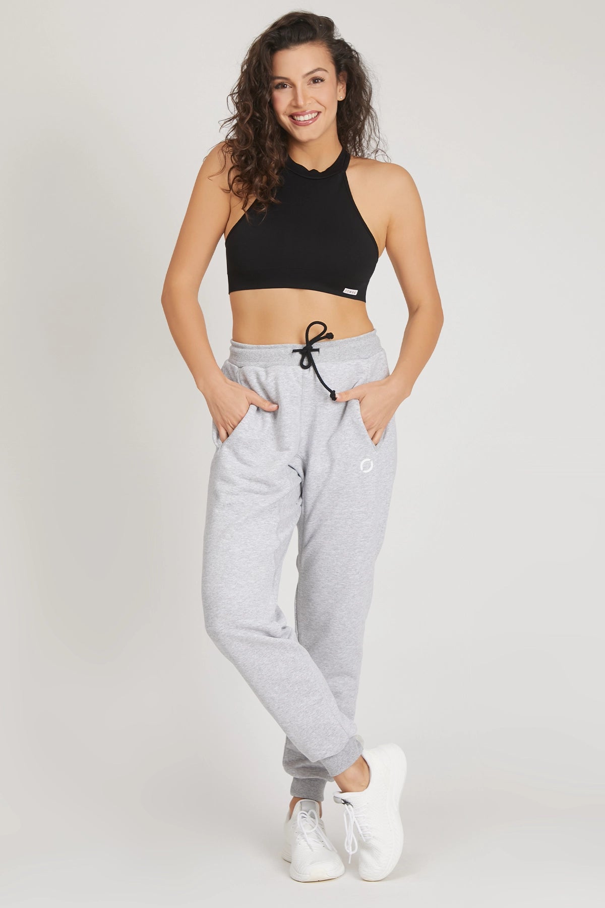 Top sportivo con schiena scoperta scollo all’americana Olimpia Nero - FGM04 - Maglie e Top - fgm04