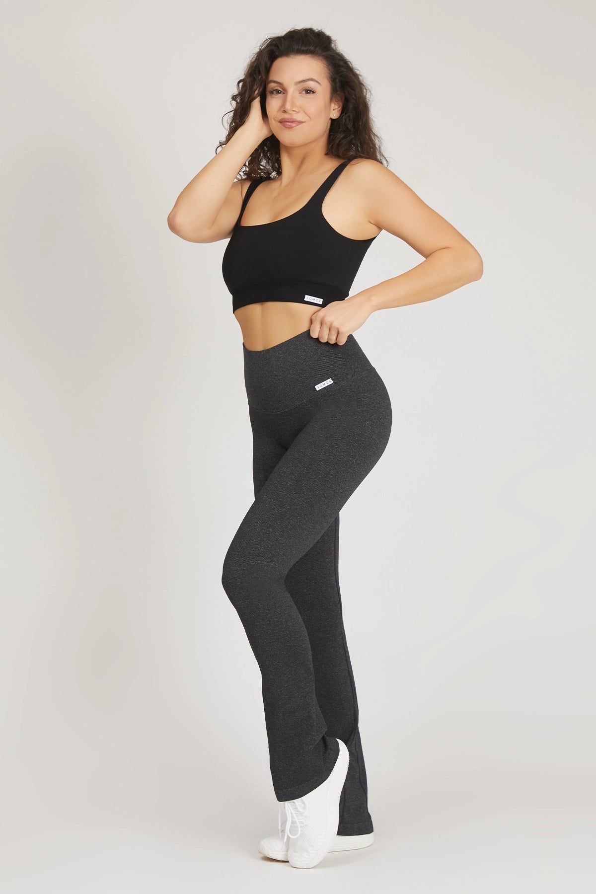 Top sportivo con spalline larghe Gym Fashion Nero - FGM04 - Maglie e Top - fgm04