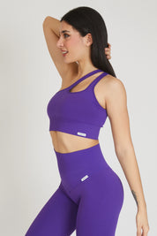 Purple One Shoulder Top