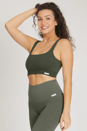 Top Gym Fashion Verde Militare