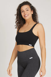 Top sportivo con spalline larghe Gym Fashion Nero - FGM04 - Maglie e Top - fgm04