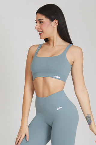 Top sportivo con spalline larghe Gym Fashion Azzurro Arona - FGM04 - Maglie e Top - fgm04