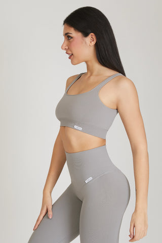 Top sportivo con spalline larghe Gym Fashion Silver - FGM04 - Maglie e Top - fgm04