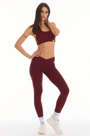 Leggings Push Up Venere Merlot - FGM04 - LEGGINGS ANTICELLULITE - fgm04