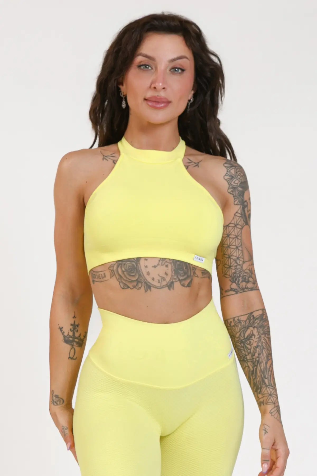 Top sportivo con schiena scoperta scollo all’americana Olimpia Lemon Verbena - FGM04 - Maglie e Top - fgm04