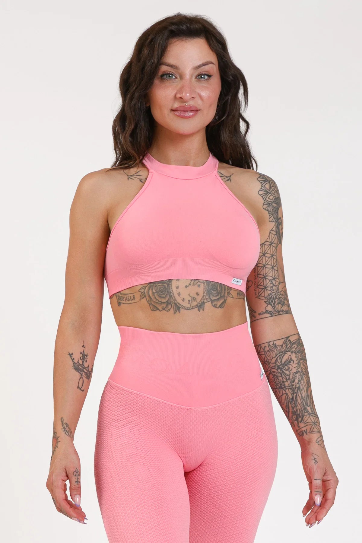 Top sportivo con schiena scoperta scollo all’americana Olimpia Rosa Plumeria - FGM04 - OFFERTE SPECIALI - fgm04