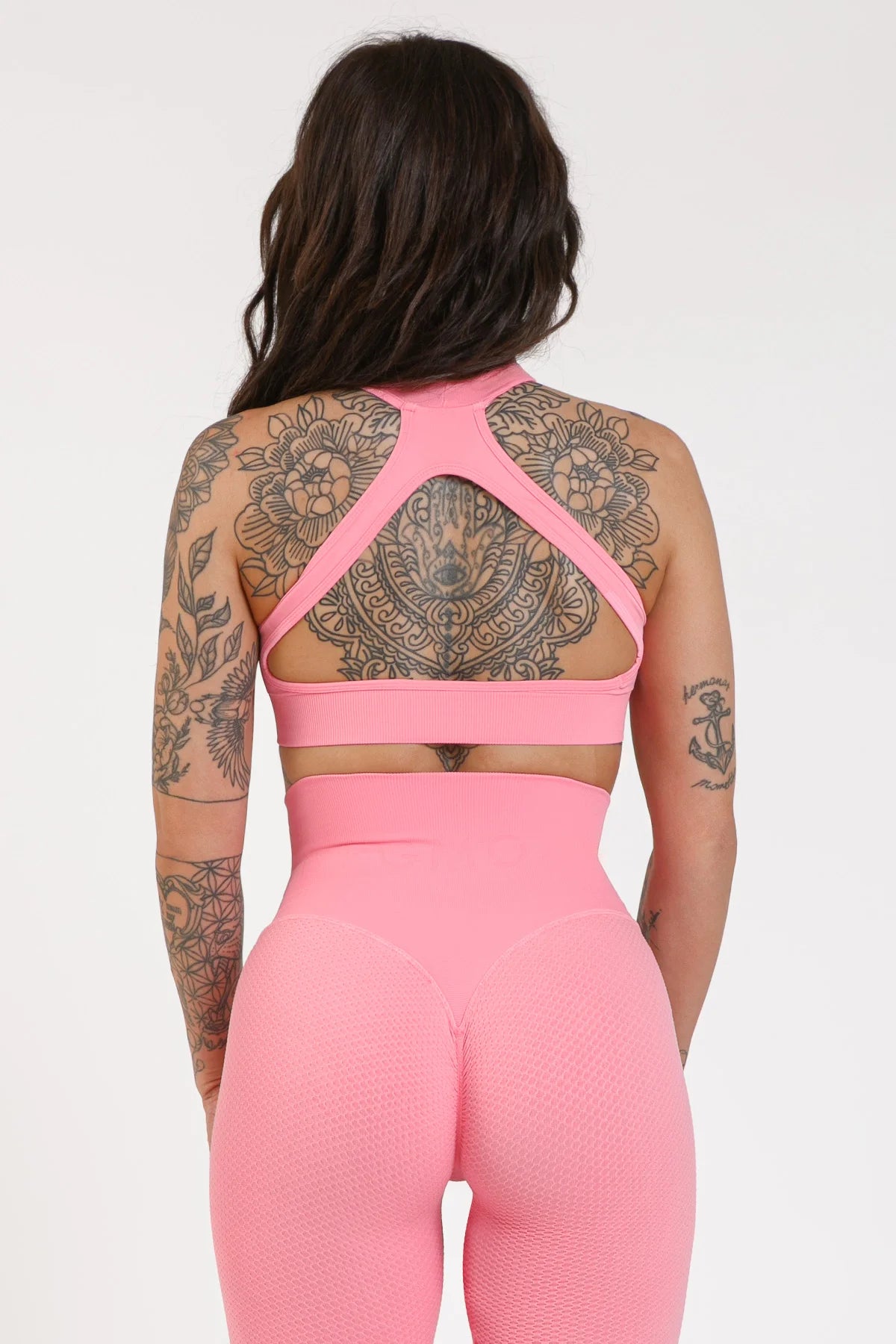 Top sportivo con schiena scoperta scollo all’americana Olimpia Rosa Plumeria - FGM04 - Maglie e Top - fgm04