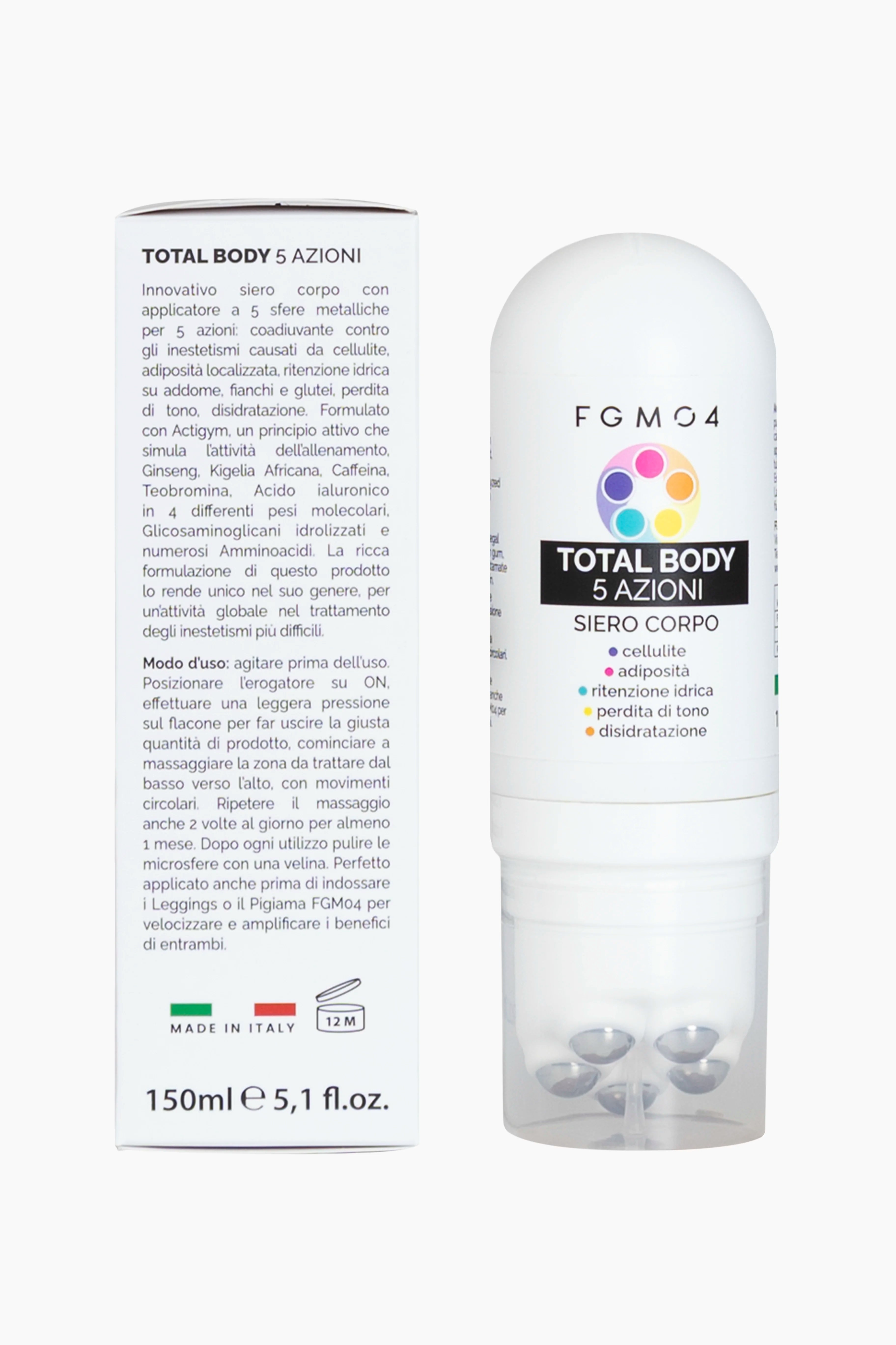 Total Body 5 Azioni Roll on - 150 ml - FGM04 - CREME PER ADIPE - fgm04
